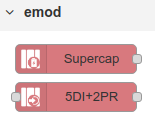 Node-RED eMOD Nodes 5DI+2PR y Supercap